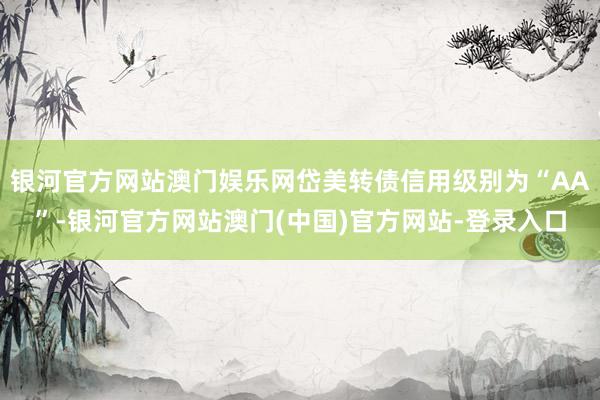 银河官方网站澳门娱乐网岱美转债信用级别为“AA”-银河官方网站澳门(中国)官方网站-登录入口