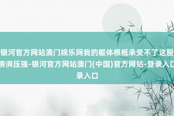 银河官方网站澳门娱乐网我的躯体根柢承受不了这股滂湃压强-银河官方网站澳门(中国)官方网站-登录入口