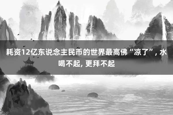 耗资12亿东说念主民币的世界最高佛“凉了”, 水喝不起, 更拜不起