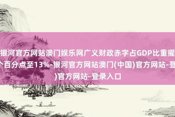 银河官方网站澳门娱乐网广义财政赤字占GDP比重擢升1.8个百分点至13%-银河官方网站澳门(中国)官方网站-登录入口