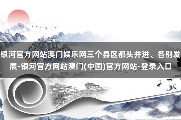 银河官方网站澳门娱乐网三个县区都头并进、各别发展-银河官方网站澳门(中国)官方网站-登录入口